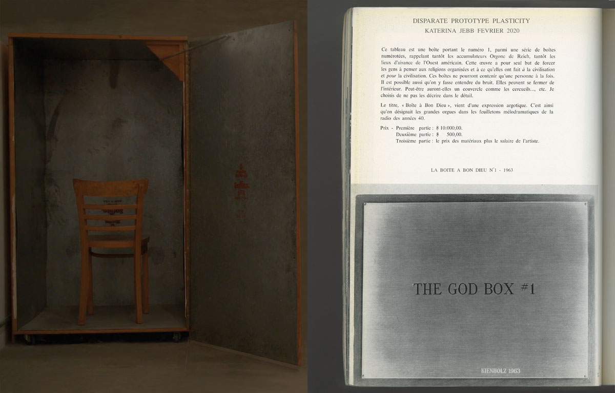 WILHELM REICH , ORGONE ACCUMULATOR, 1940 - THE GOD BOX, 1963, ED KIENHOLZ DIX TABLEAUX, MUSÉE D’ART MODERNE DE LA VILLE DE PARIS, 1970 KATHERINA JEBB