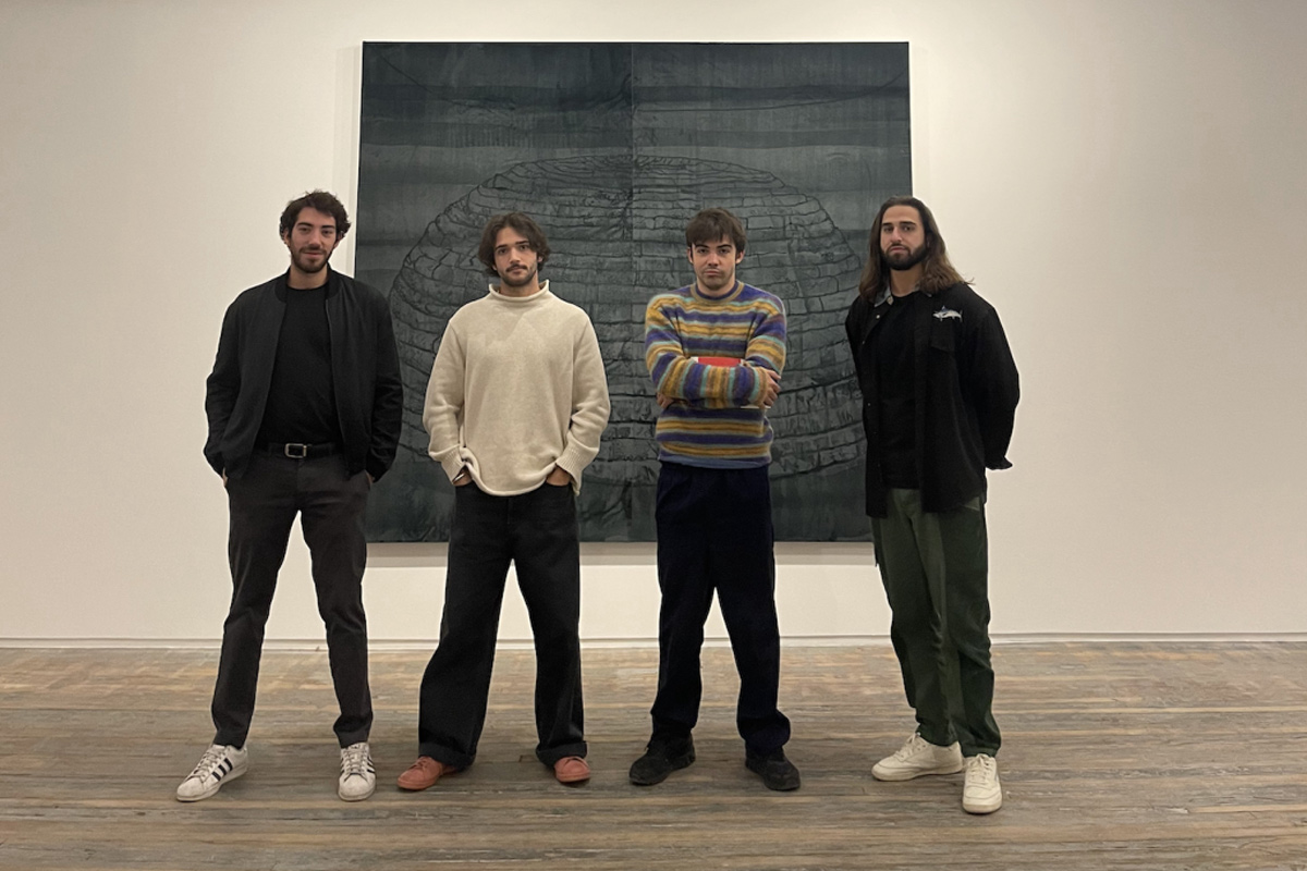 Rositani Suckert, Jacob Hyman, Caio Twombly, and Garrett Goldsmith from Amanita Gallery
