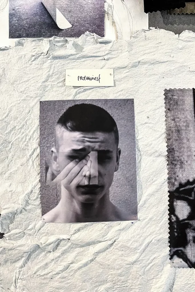 Lampoon Mood board of Tobias Birk Nielsen, the designer winner of Wessel & Vett Fashion Prize