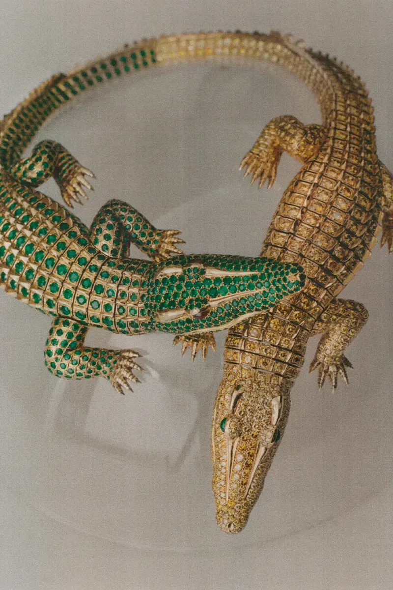 Lampoon, Crocodile necklace, Cartier Heritage collection, 1975